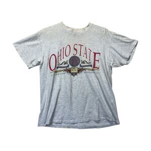 Vintage Ohio‎ State T-Shirt Single Stitch Mens M Distressed Thrashed 90s OSU